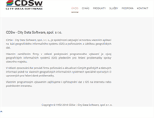 Tablet Screenshot of cdsw.cz